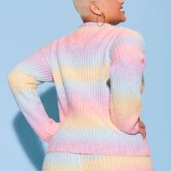 Plus Size Gradient Hello Kitty Sweater by Forever 21! Size: 0X Color: PURPLE/MUL - Picture 5 of 5